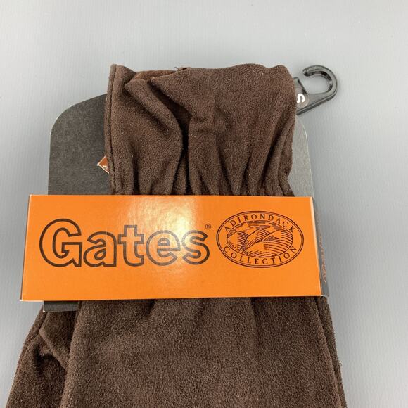 GATES Size S Dark Brown Deer Skin Suede Gloves Deadstock Vintage - Picture 2 of 4